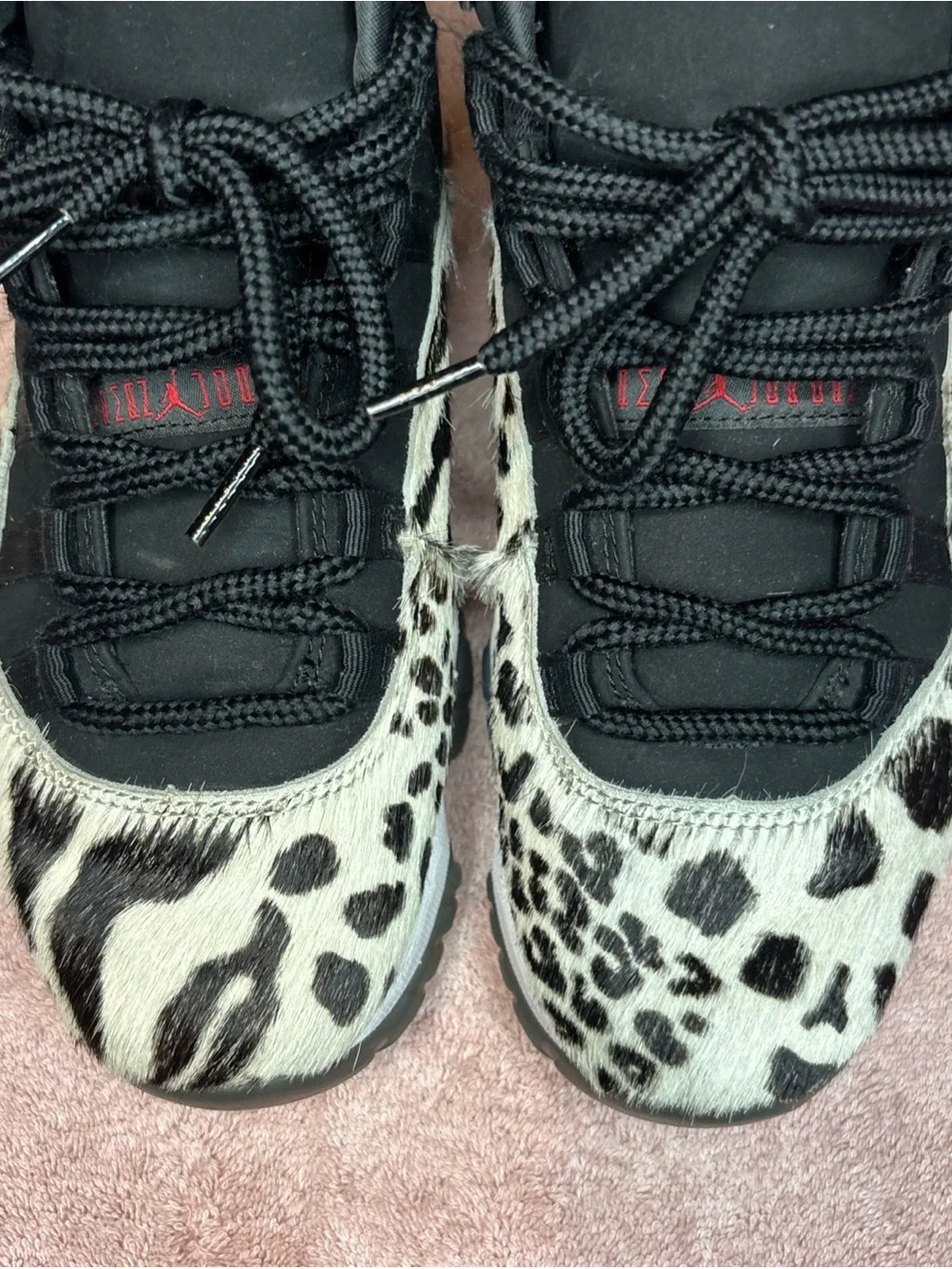 Air Jordan 11 Animal Instinct Zebra Leopard Print Women’s Size 7.5 Sneakers